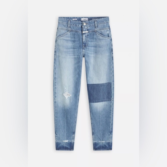 NWT! CLOSED Women’s A Better Blue X-Lent Straight Jeans Mid-Rise Tapered Size 28 - Picture 1 of 16